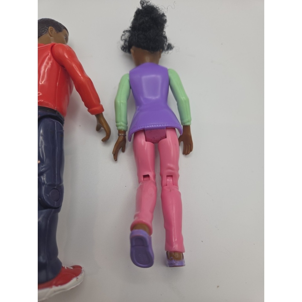 Loving Family Dollhouse Replacement Figures Mom Dad  AA African American - Picture 7 of 7